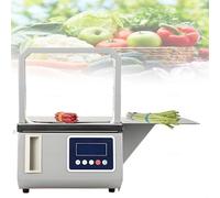 DPLXQPP Machine Emballage Légumes Entièrement Automatique,Cercleuse Intelligente à Induction pour Supermarché,Force Réglable 50n,1.5s/Paquet,Autodiagnostic des Pannes Gantryframe170*220mm