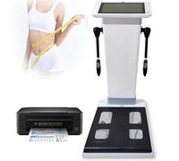 DPLXQPP Scanner Corporel Professionnel avec Technologie Bia Avancée,Mesure Précise du Taux De Graisse,Masse Musculaire,Eau Corporelle Et Protéines,écran HD 10.1" Tactile,Rapports Papier Et Numériques