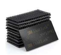 Dpm tapes - 3M Dual Lock SJ3550CF, Fixation Réutilisable Extraforte pour Dashcam, GoPro, Accessoires Auto, Système de Péage, Fermeture à Pression, Noir (25,4 mm x 50 mm) - 10 Rectangles