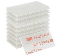 Dpm Tapes - 3M Dual Lock SJ3560, 10 Éléments Adhésifs Refermables à Têtes Champignon pour Télépéage et Accessoires, Transparent, 25 x 50 mm