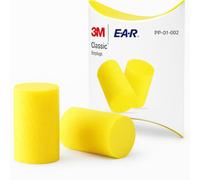 Dpm Tapes - 3M E-A-R Classic PP-01-002 Bouchons d'Oreilles en Mousse Antibruit, SNR 31 dB, Jetables, pour Sommeil et Travaux Bruyants, Jaunes, 20 Paires