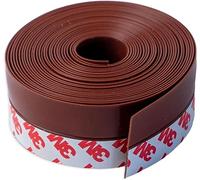 Dpm Tapes - Bas de Porte Adhésif en Silicone avec Adhésif 3M, Joint Découpable Anti-Courants d'Air pour portes et fenêtres, 35 mm x 5 m, Marron