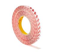 Dpm tapes - Ruban adhésif double face GPT en PET: Forte adhérence, tenue sur les surfaces difficiles. Épaisseur 0,21 mm, résistant jusqu'à 150 °C, avec résistance UV ex 9088- (15 mm x 50 m)