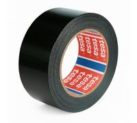 Dpm Tapes - tesa 4615 PCR Duct Tape Toilé Polyvalent pour Fixer, Regrouper, Marquer et Étanchéifier, Noir, 50 mm x 50 m