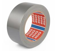 Dpm tapes - Tesa 4615 Professional - Duct Tape, Ruban en tissu américain pour réparations, fixation, emballage, marquage et scellement - Intérieur et extérieur - 50 m x 50 mm (Gris)