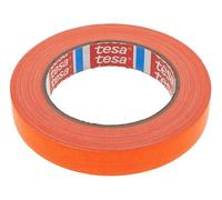 Dpm tapes - Tesa 4671 - Ruban Adhésif Gaffer, Tissu Enduit PE Coloré, Épais, Très Adhésif, Déchirable à la Main, Intérieur/Extérieur, Arts & Spectacles, Signalisation - Orange Fluo (19 mm x 25 m)