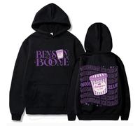 DPMTBD Benson Sweat A Capuche pour Homme Boone Hooded Hip Hop Sweatshirt Col Rond Manches Longues Hoody Ice Cream Hoodie De Poche Kangourou-Black||m