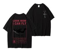 DPMTBD T-Shirt Graphique Homme Manches Courtes Travis Hip Hop Casual Tee Scott Été Col Rond Tops-Black||m