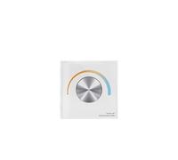 DPNABQOOQ Contrôleur LED CCT 12-24 V, Montage Mural, Bouton Rotatif, variateur de température de Couleur for SMD 5050 2835 COB, Double lumière Blanche(T2-K White)