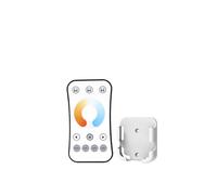 DPNABQOOQ Contrôleur LED CCT 12-24 V, Montage Mural, Bouton Rotatif, variateur de température de Couleur for SMD 5050 2835 COB, Double lumière Blanche(R7-1 Remote)