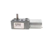 DPNABQOOQ ZGY370 Moteur à vis sans fin JGY370 4632 DC 6 V 12 V 24 V couple élevé engrenage à vis sans fin Engrenage métallique réversible (24 V, 100 tr/min)