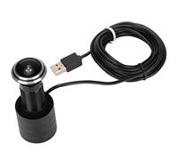 Dpofirs 1080P Mini Caméra USB Webcam, Caméra de Sécurité Judas de Porte avec Caméra Audio Réseau CCTV Grand Angle 2 Millions de Pixels pour la Maison