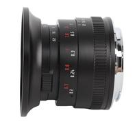 Dpofirs 12 Mm F2.0 Lans Caméra à Grande Ouverture - pour A6400 A6500 A6600-Angle-Angle Lens pour Les Portraits Intimes et la Photographie de Voyage (Black)