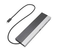 Dpofirs 12 Po en 1 Aluminium Alloy Type C-Hub Station d'accueil à Grande Vitesse avec VGA DisplayPort pour Les Utilisateurs D'ordinateurs Portables