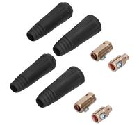 Dpofirs 2-Pack Raccord Rapide de Soudage pour Câble 10-25mm² | Caoutchouc flexible, courant 200 A, plastique isolant, vis galvanisées, anti-chute