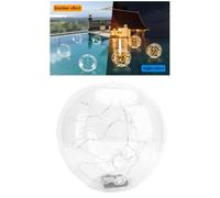 Dpofirs 2 PCS Solar Floating Pool Lights, Floating Pool Lights, 13,78 Pouces Boules D'éclairage à LED Gonflables, Balle D'éclairage de la Piscine, pour Décor de Nuit de Fête de Jardin (Colorful)