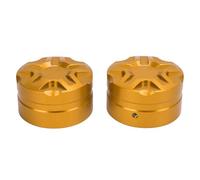 Dpofirs 2 Pièces Couvercle de Commutateur de Levage de Pare-brise de Moto, Capuchon de Réglage de Pare-brise élégant pour ADV150 ADV160 ADV350, Processus de Coloration anodisé (GOLD)