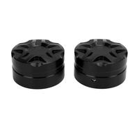 Dpofirs 2 Pièces Couvercle de Commutateur de Levage de Pare-brise de Moto, Capuchon de Réglage de Pare-brise élégant pour ADV150 ADV160 ADV350, Processus de Coloration anodisé (BLACK)