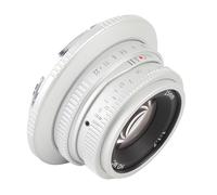 Dpofirs 25 Mm F1.7 Manuel FOKUS R7 R100 RP R5 R6 pour Les Grands Diaphragmes, Portraits et Paysages (Silver)