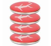 Dpofirs 4 Pack Arbitre Pièce de Tirage au Sort pour Football | Flip double face, finition polie miroir, pièce de monnaie de juge en métal, outil d\'arbitre sportif, format de poche