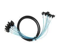 Dpofirs 6 Câbles de Données vers 6, Disques Durs vers la Carte Mini SAS Array, Câble Mini SAS 6 Gbit/s, 6 vers 6 coudé Droit (0,5 m/19,7 Pouces)