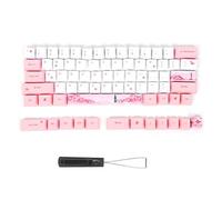 Dpofirs 73 keycaps universels avec Motif Mignon pour Clavier d'ordinateur mécanique, kit de keycaps de Sublimation de Conception personnalisée PBT pour Clavier de Jeu, pour