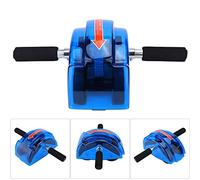 Dpofirs Abdominal Roller Wheel, 4 Wheel Ab Exerciser with Knee Pad (BLUE)