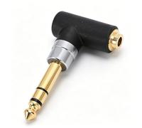 Dpofirs Adaptateur 4,4 Mm à 6,35 Mm, Prise Stéréo à Angle Droit, Femelle vers Prise Mâle 6,35, pour Ampli de Guitare et équipement HiFi