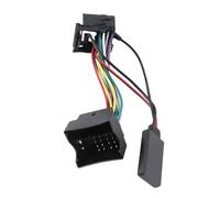 Dpofirs Adaptateur Audio Bluetooth 5.0 avec Microphone pour E60 E63 E65, Module Bluetooth Automatique et Connecteur AUX pour Voiture, Matériau ABS, Câble de 59,1 Pouces, adapté AUX Séries 5, Séries