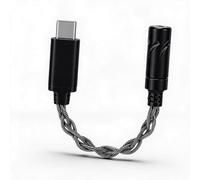 Dpofirs Adaptateur Casque USB C vers 3,5 Mm, Dongle HiFi DAC avec Puce CX31993 pour Un Son Haute Résolution 24 Bits 96 KHz, Compatible avec Téléphone 15 16 17, S23, PC, Musique, (Black)
