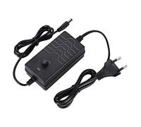 Dpofirs Adaptateur de Chargeur d'alimentation 72W 2A 24-36V, Tension réglable avec écran LED, 5.5 * 2.1mm, 5.5 * 2.5mm Universel, Protection Multiple, pour routeur, TV, DVD, LED, etc.(Noir)