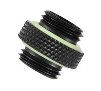 Dpofirs Adaptateur de Raccord de Refroidissement par Eau G1/4, Paquet de 2 Connecteurs de Refroidissement par Eau d'ordinateur avec Joint Torique intégré, pour Système de Liquide PC personnalisé