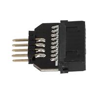 Dpofirs Adaptateur d'en-tête USB 3.0 vers 2.0, USB 3.0 19 broches femelle vers USB 2.0 mâle à 9 broches, adaptateur de carte mère USB 19 broches femelle vers 9 broches mâle, adaptateur d'en-tête USB