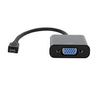 Dpofirs Adaptateur Micro HDMI vers VGA, Adaptateur Convertisseur Vidéo Micro HDMI vers VGA Actif 1080P avec Audio Stéréo 3,5 mm pour 4B PC, Projecteur, HDTV