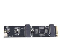 Dpofirs Adaptateur PCIE Double M.2 avec Conception à Double Emplacement | Prend en charge le WiFi Key-E, le SSD NVMe 2230, le facteur de forme compact, optimisé pour les versions ITX