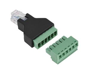 Dpofirs Adaptateur RJ12 mâle à borne à vis, Ethernet RJ12 6P6C mâle à 6 Broches Bornes à vis Adaptateur Connecteur RJ12 Adaptateur mâle Ethernet Connecteurs Audio et vidéo