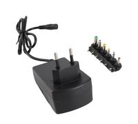 Dpofirs Adaptateur Secteur à Tension réglable 30W 3V/4.5V/6V/7.5V/9V/12V Chargeur Transformateur de convertisseur réglable pour lecteurs d'enregistrement, téléphones, CD, Machines VCD, etc.