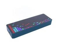 Dpofirs Affichage du Spectre de Musique LED, 16x24 RVB 384 LEDS Respirant l'écran Audio coloré, 20 Modes Dynamiques et 7 Couleurs, 5V USB alimenté