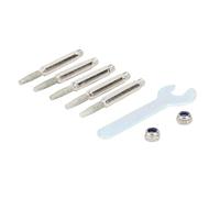 Dpofirs Affûteur de Tronçonneuse à Haute dureté, Résistant à la Rouille pour Les Chaînes de Tronçonneuse, Ensemble D'affûteuse de en Diamant de 5 Pièces pour Les Menuisiers