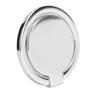 Dpofirs Anneau de Support de Téléphone, Poignée de Téléphone Magnétique avec Support Métallique Rotatif à 360 Degrés, Compatible avec Le Magnétique de Voiture pour et Tablette (Silver)