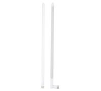 Dpofirs Antenne Omnidirectionnelle de Routeur 10 DBI à Gain Élevé, Large Plage Puissante, Antenne Blanche Portable Basse Puissance pour Carte Réseau, RP-SMA, Antenne D'Amplification de Signal