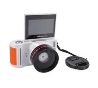 Dpofirs Appareil Photo Numérique 4K pour la Photographie, Caméras de Vlogging Numériques 64MP, avec écran Flip 3in 180 Degrés, Zoom Numérique 18X, Appareil Photo Compact Autofocus WiFi, (White)