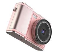 Dpofirs Appareil Photo Numérique 4K pour la Photographie, Zoom 18X, Caméra Vlog Autofocus avec écran Rabattable de 3 Pouces à 180°, Caméscope Vidéo Portable Anti-secousse pour Les (Pink)