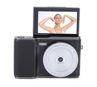 Dpofirs Appareil Photo Numérique 4K pour la Photographie, Zoom 18X, Caméra Vlog Autofocus avec écran Rabattable de 3 Pouces à 180°, Caméscope Vidéo Portable Anti-secousse pour Les (Black)