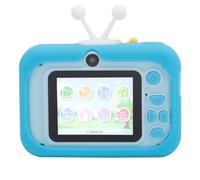 Dpofirs Appareil Photo pour Enfants, Objectif Avant et Arrière 12mp, Enregistrement Vidéo, Jouet de Voyage Portable avec de Riches Autocollants pour Noël, Matériau ABS en Silicone