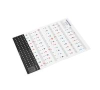 Dpofirs Autocollants pour Clavier de Piano Faciles à Installer pour la Pratique à Domicile Positionnement Rapide pour les Débutants et les Enfants PVC Amovibles pour Pianos 88 61 54 49 Touches
