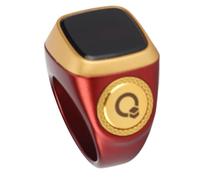 Dpofirs Bague de Comptage Intelligente, Bague de Comptage Intelligente avec écran de 0,49 Pouces, Alertes de Vibration et Connexion APP pour Le Décompte Quotidien, Les Prières et Le Suivi des Pas