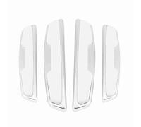 Dpofirs Bandes de Protection Latérales de Porte de Voiture, Barres Anti-Collision Durables pour Voiture Universelle, SUV, Camion, ABS + Caoutchouc, Noir, Blanc, Gris, Paquet de 4 (White)