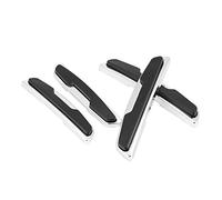 Dpofirs Bandes de Protection Latérales de Porte de Voiture, Barres Anti-Collision Durables pour Voiture Universelle, SUV, Camion, ABS + Caoutchouc, Noir, Blanc, Gris, Paquet de 4 (Black)