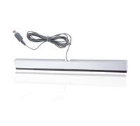 Dpofirs Barre de Capteur de Rayon de Signal Infrarouge IR avec Support, Récepteur Filaire pour/WIIU Console, Montage Facile du Récepteur Au-Dessus ou Au-Dessous du Moniteur de Télévision